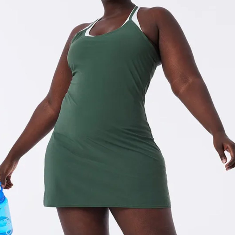 NWOT EVERGREEN EXERCISE DRESS